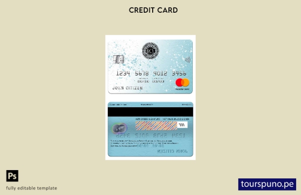 listo para imprimir plantilla de mastercard del banco Venezuela Banco Central de